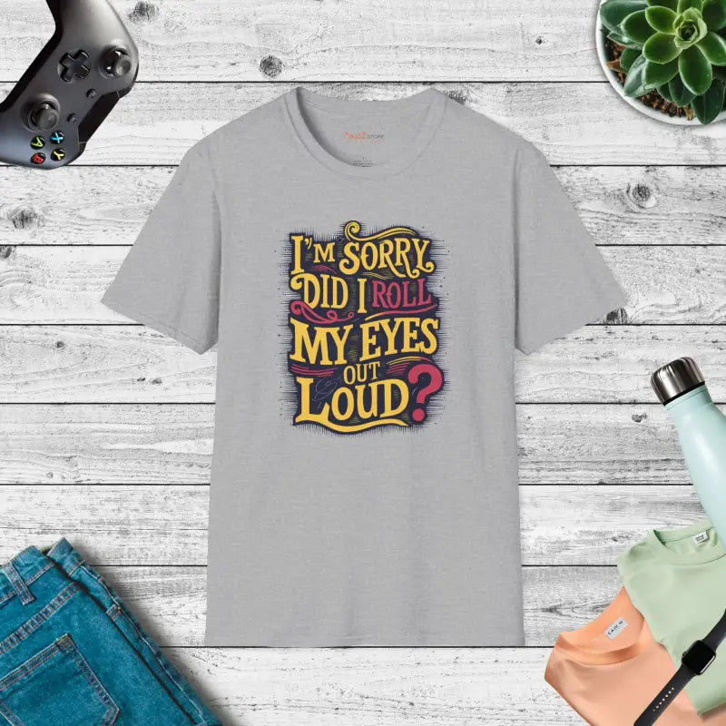 Rollinmy Eyes Heather Unisex Tee - Funny Sassy Comfort - DipaliZ