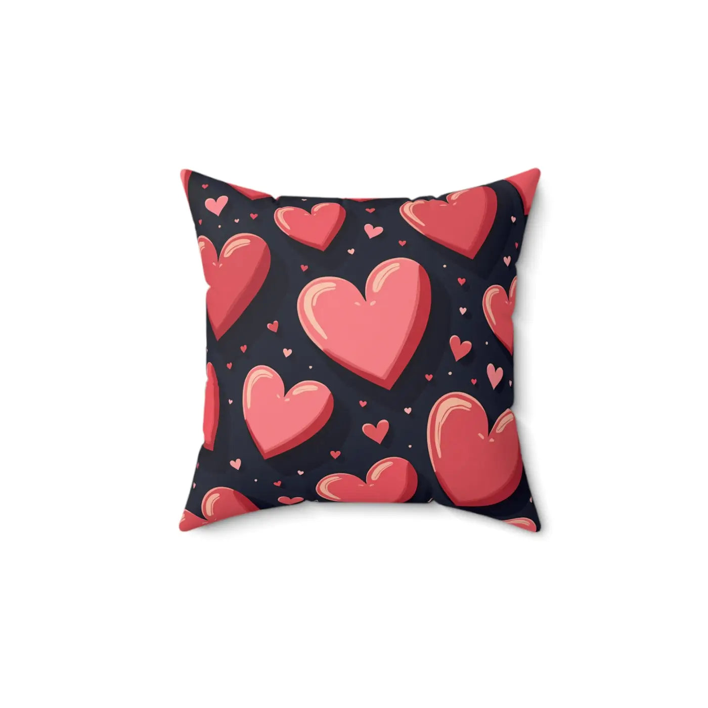 Heart Pattern Square Pillow - Cozy Home Decor Accent - DipaliZ