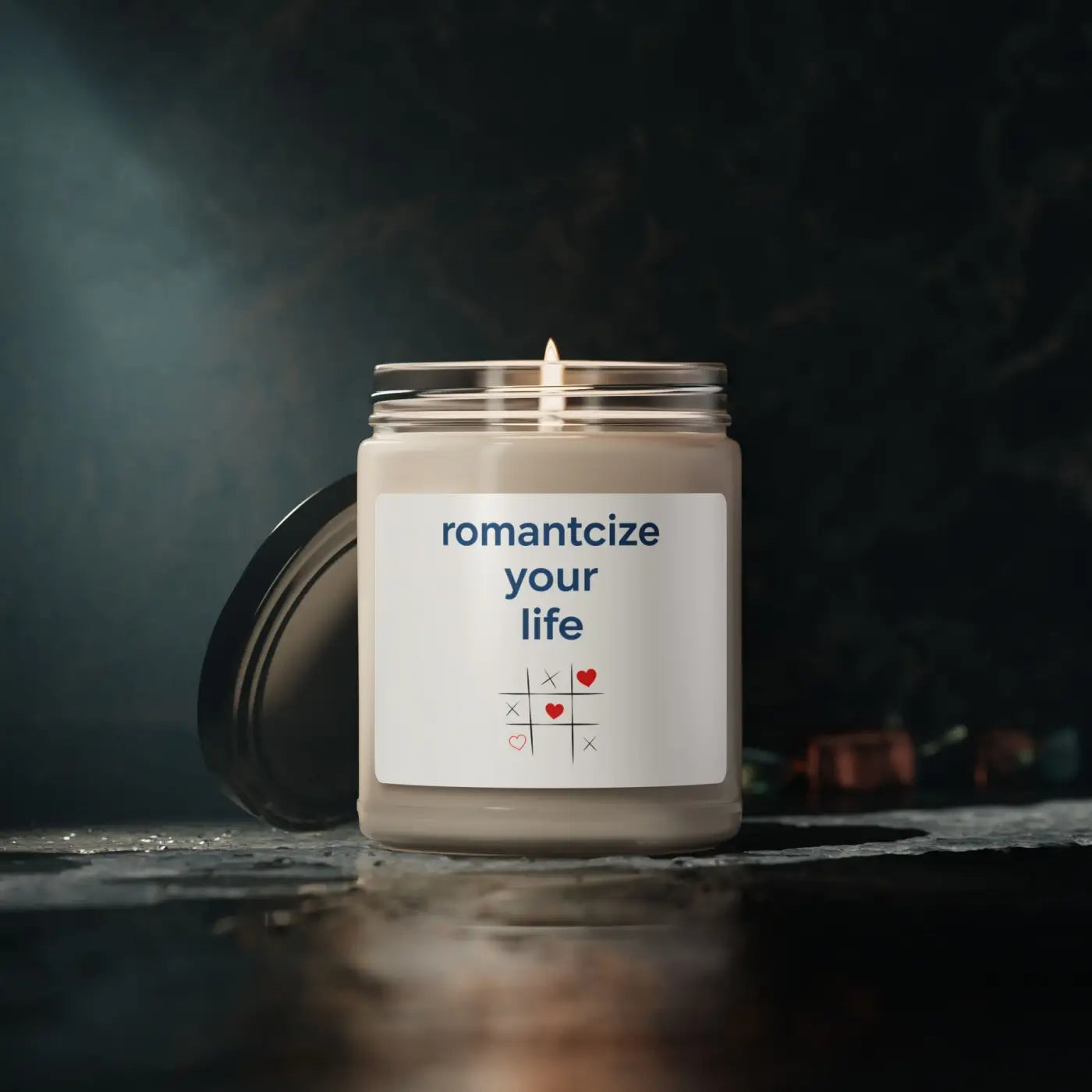 Natural Soy Wax Candle - Minimalist Glow Glass Jar - DipaliZ