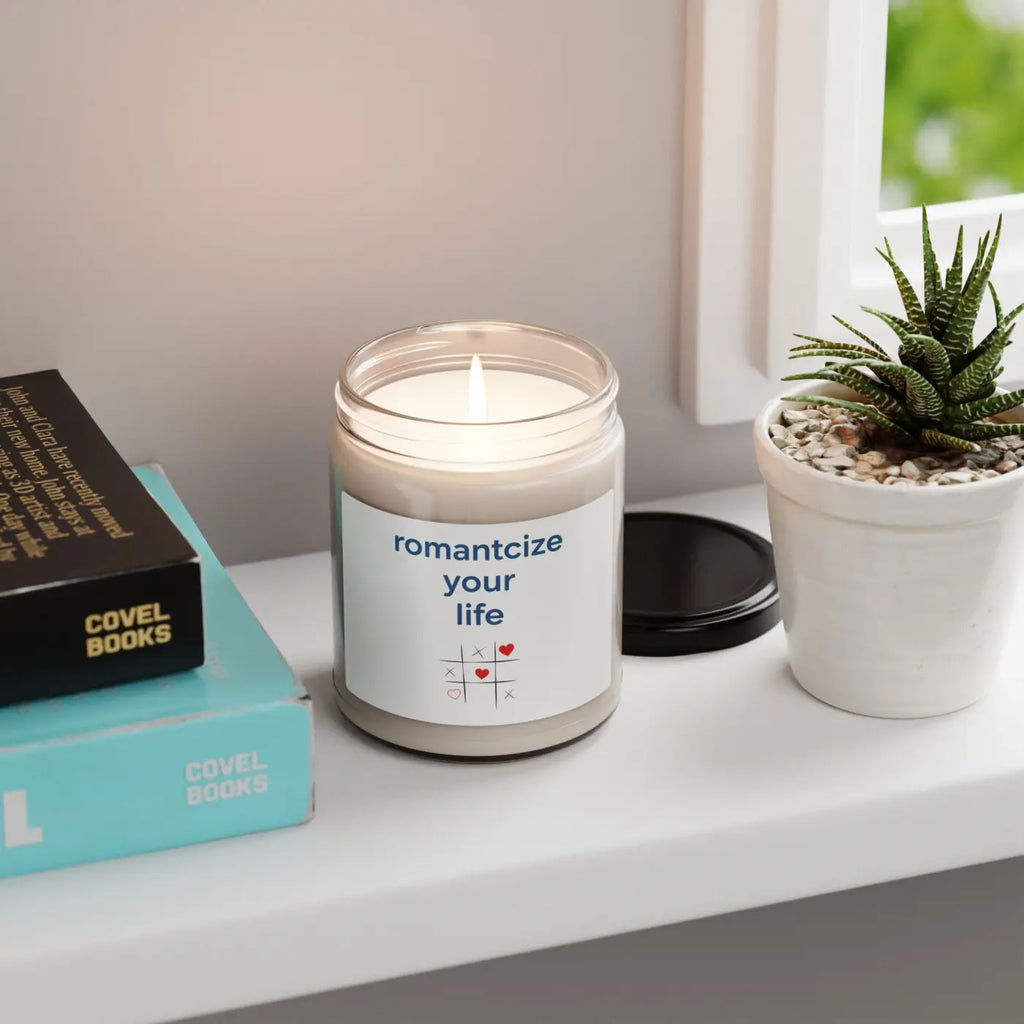 Natural Soy Wax Candle - Minimalist Glow Glass Jar - DipaliZ