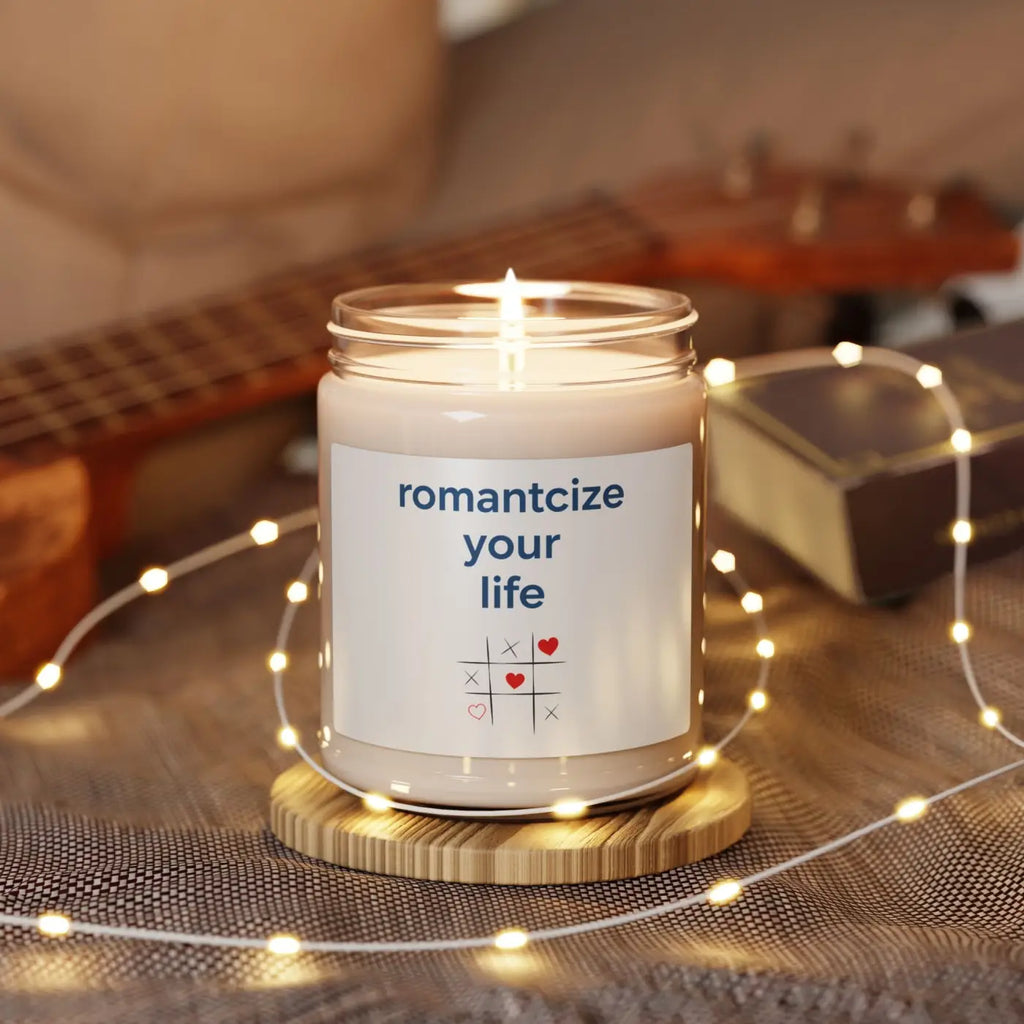 Natural Soy Wax Candle - Minimalist Glow Glass Jar - DipaliZ