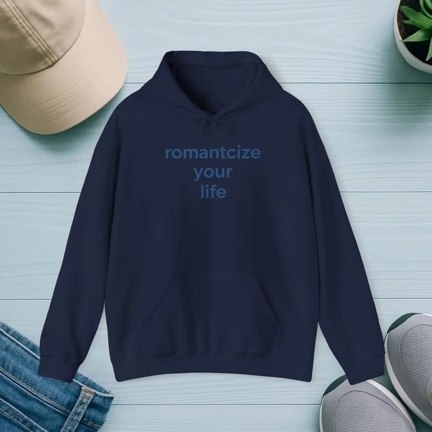 Winter Typography Hoodie - Oversized Statement Piece - DipaliZ