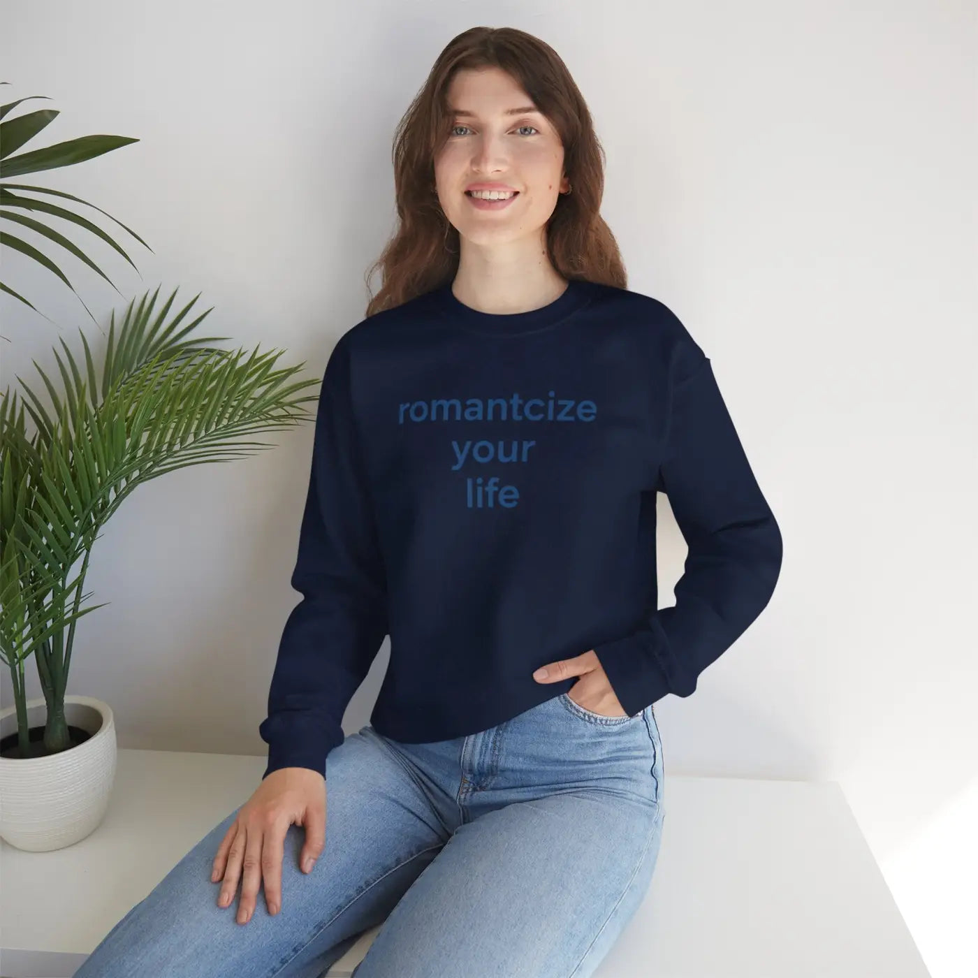 Bold Slogan Center Chest Sweatshirt - Statement Style - DipaliZ