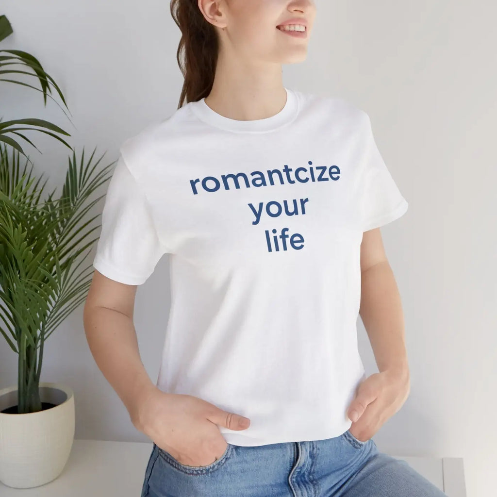 Winter Typography Slogans Tee - Bold Blue Statement - DipaliZ