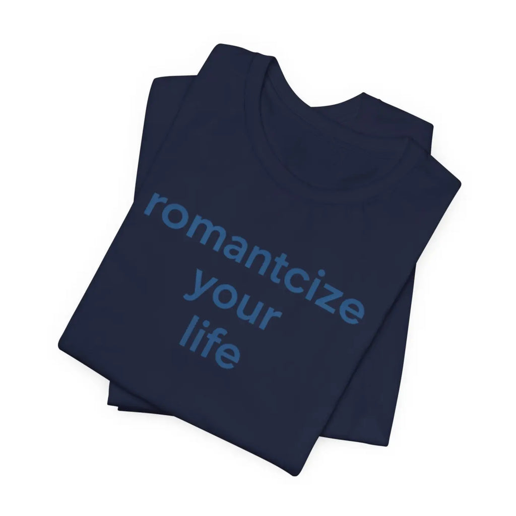 Winter Typography Slogans Tee - Bold Blue Statement - DipaliZ