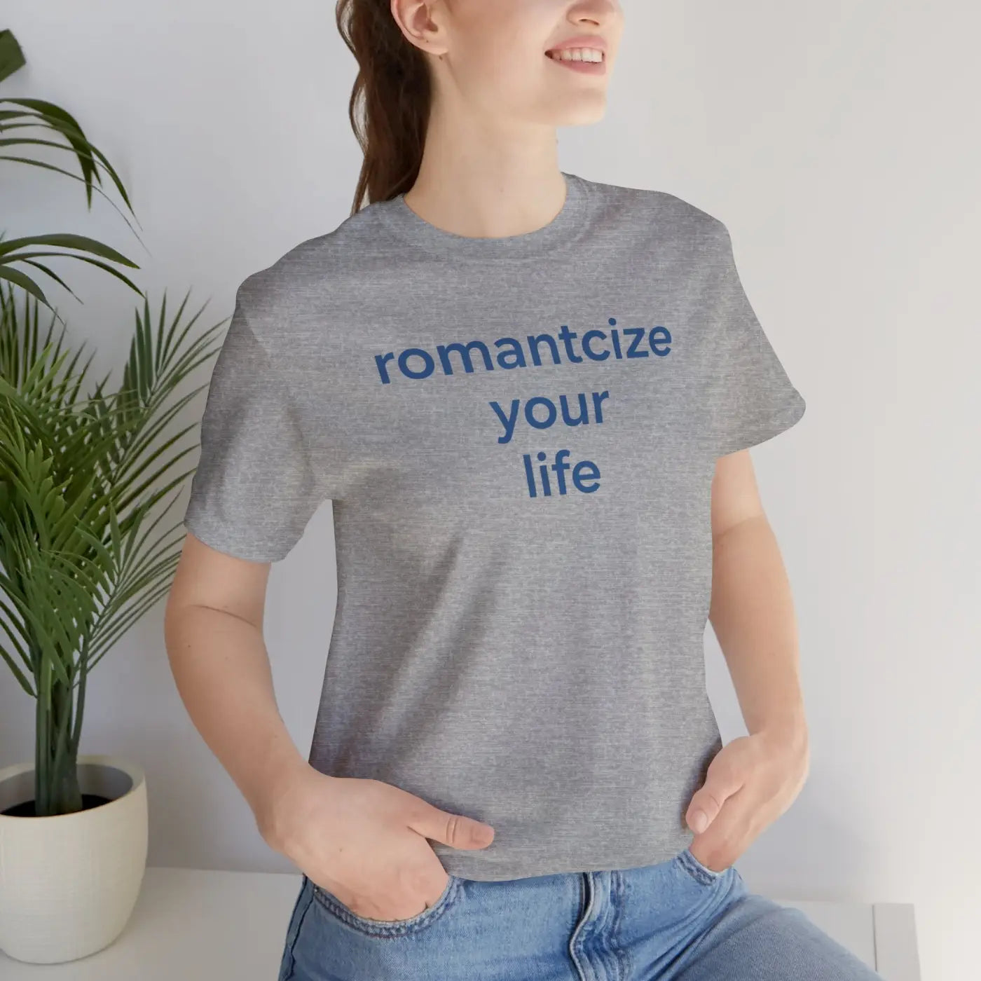 Winter Typography Slogans Tee - Bold Blue Statement - DipaliZ