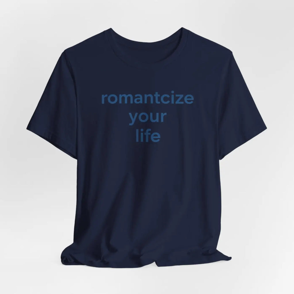 Winter Typography Slogans Tee - Bold Blue Statement - DipaliZ