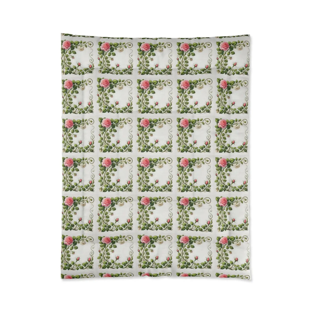 Rose Climber Comforter - Cozy Stylish Home Snuggles - DipaliZ