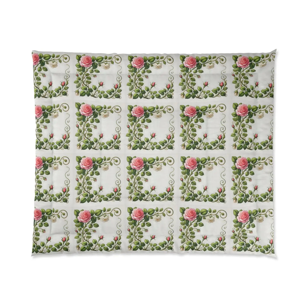 Rose Climber Comforter - Cozy Stylish Home Snuggles - DipaliZ