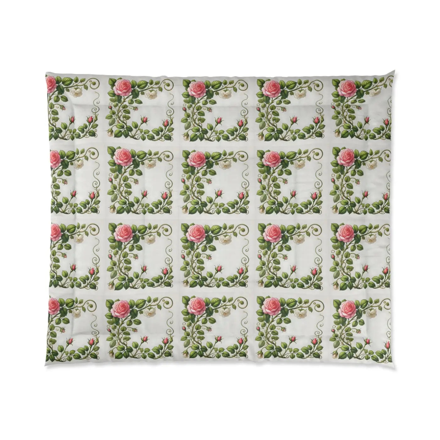 Rose Climber Comforter - Cozy Stylish Home Snuggles - DipaliZ
