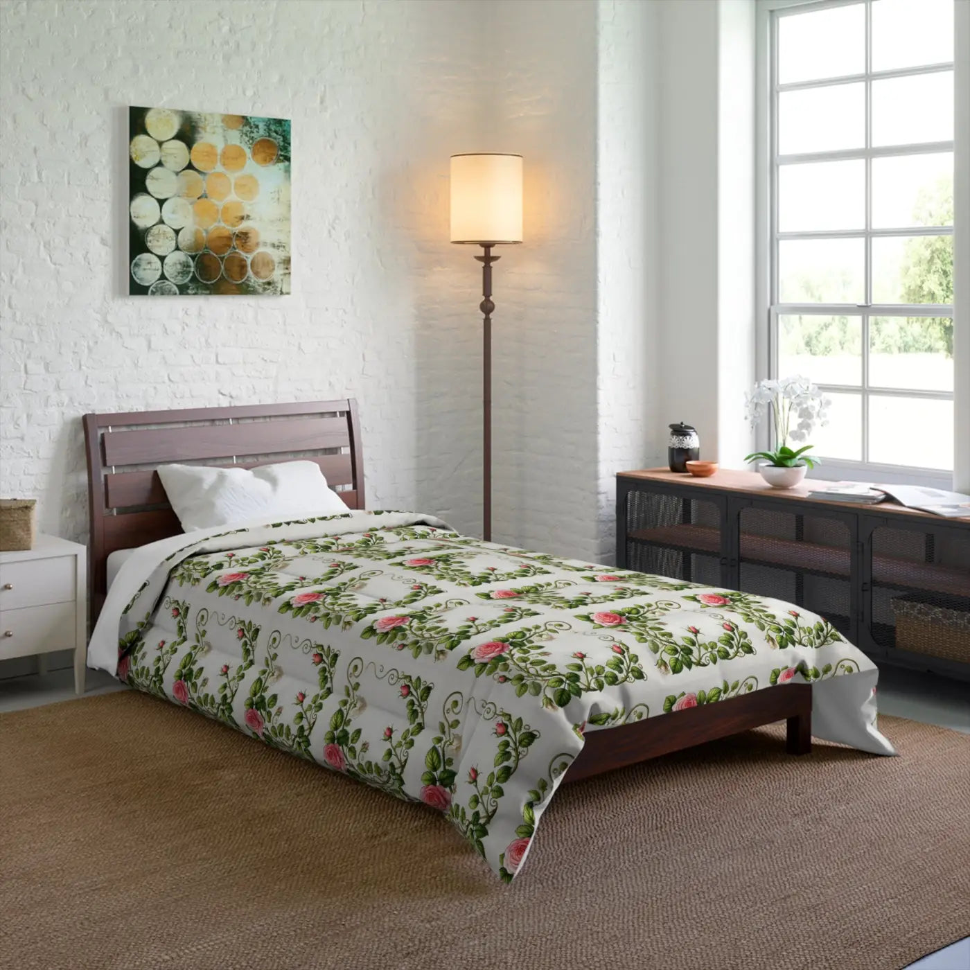 Rose Climber Comforter - Cozy Stylish Home Snuggles - DipaliZ