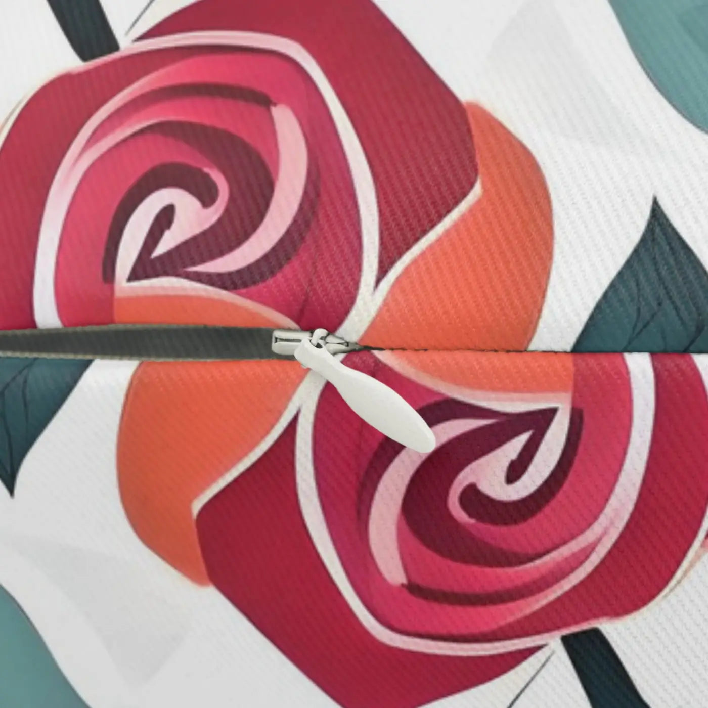 Rose Lumbar Pillow - Spun Polyester Home Decor - DipaliZ