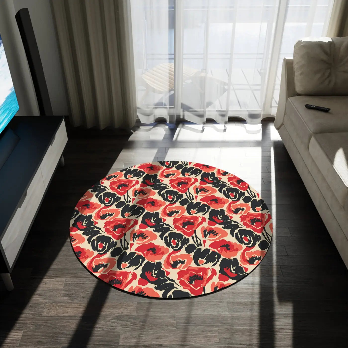 Round Rug Soft Glow - Ultra-Soft Polyester Chenille - DipaliZ