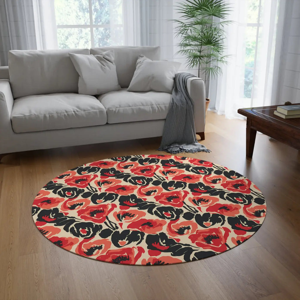 Round Rug Soft Glow - Ultra-Soft Polyester Chenille - DipaliZ