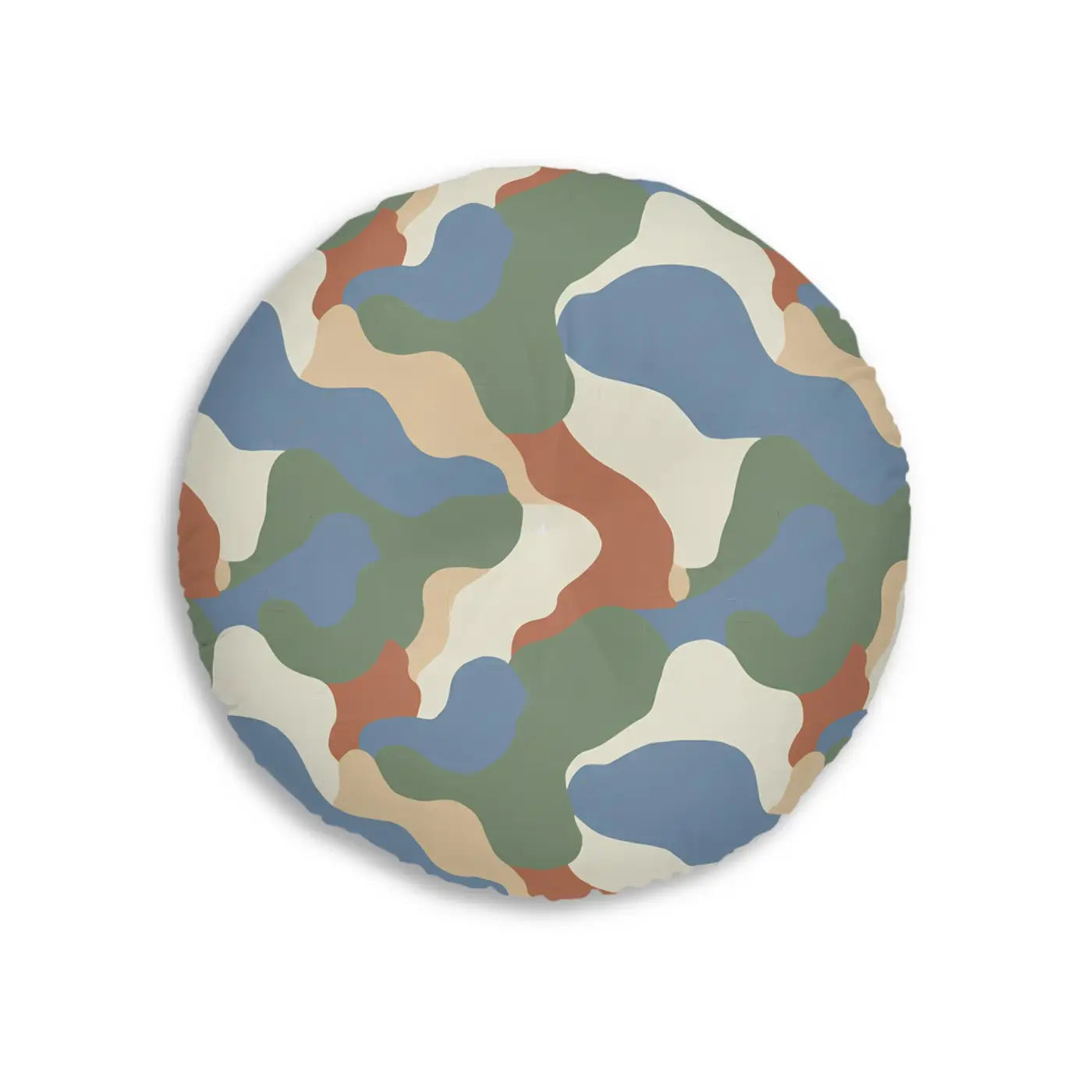 Round Tufted Floor Pillow - Cozy Velvet Retreat - DipaliZ