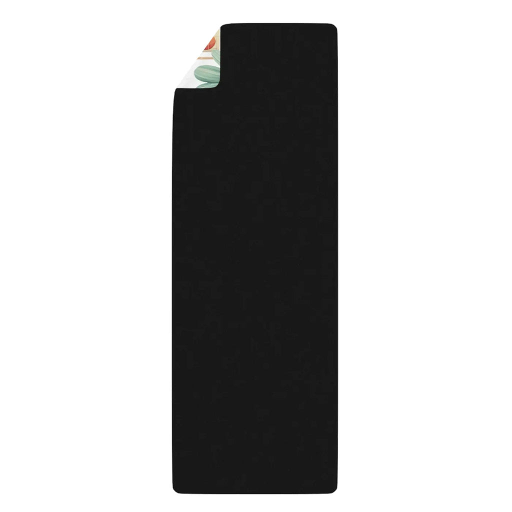 Hearts and Flowers Rubber Yoga Mat - Anti-Slip 24x68 - DipaliZ