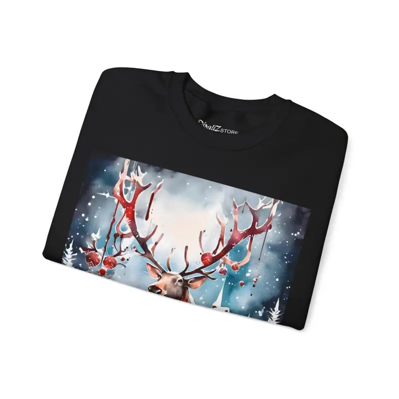 Rudolf Reindeer Crewneck Sweatshirt - Christmas Collection - DipaliZ
