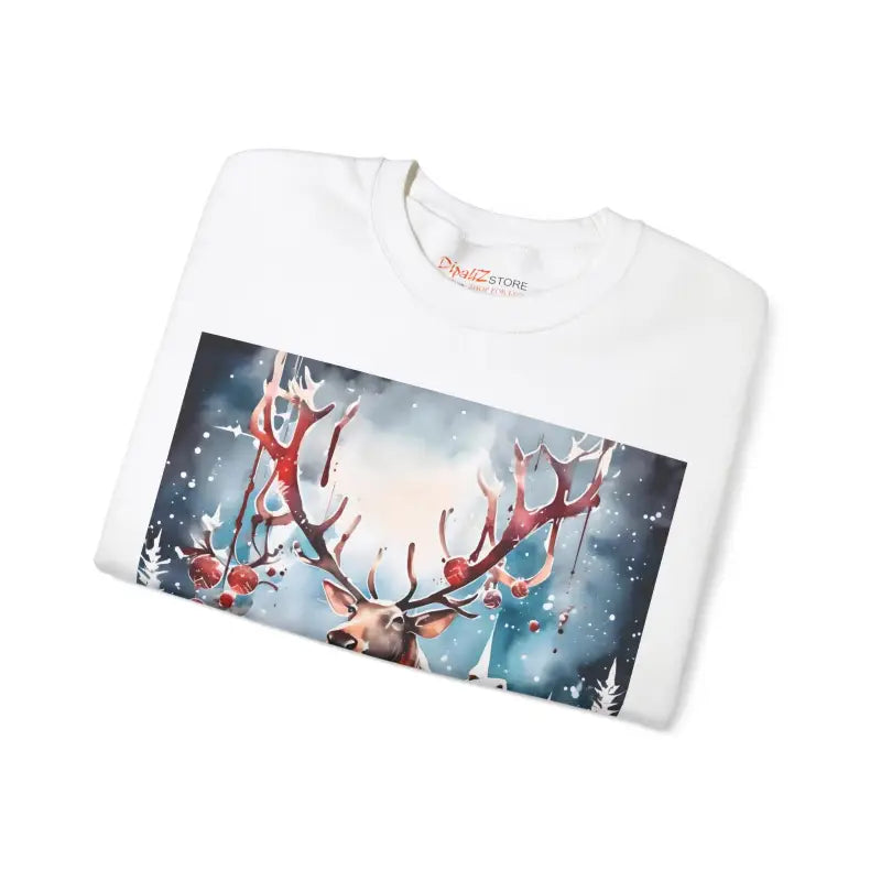 Rudolf Reindeer Crewneck Sweatshirt - Christmas Collection - DipaliZ