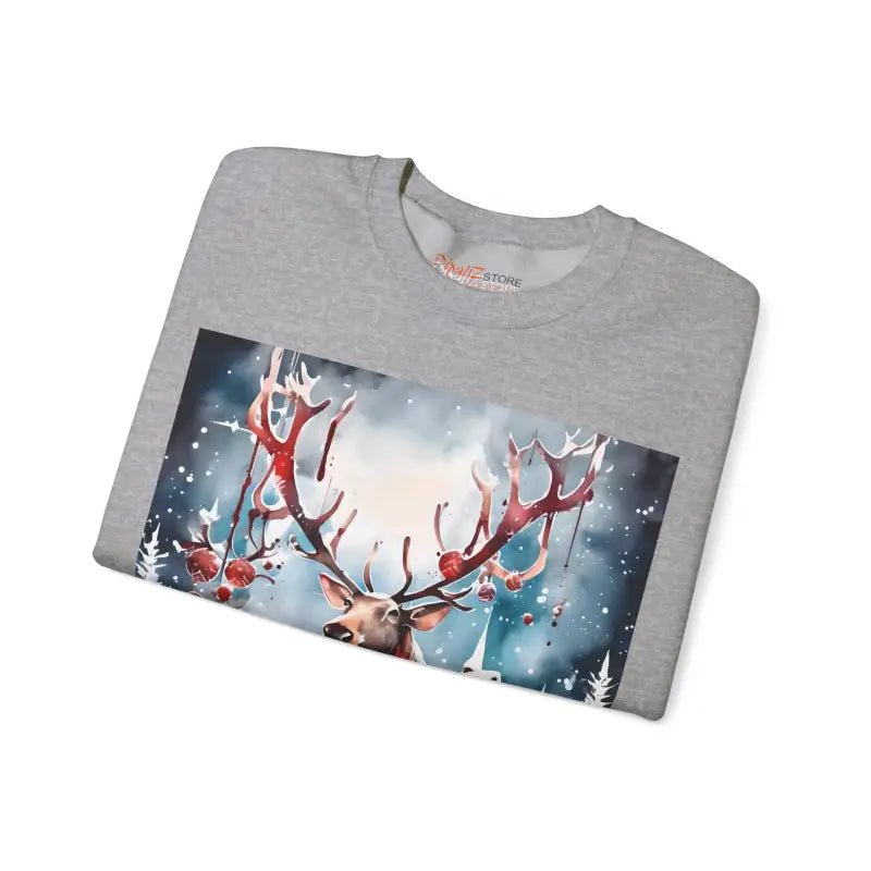 Rudolf Reindeer Crewneck Sweatshirt - Christmas Collection - DipaliZ