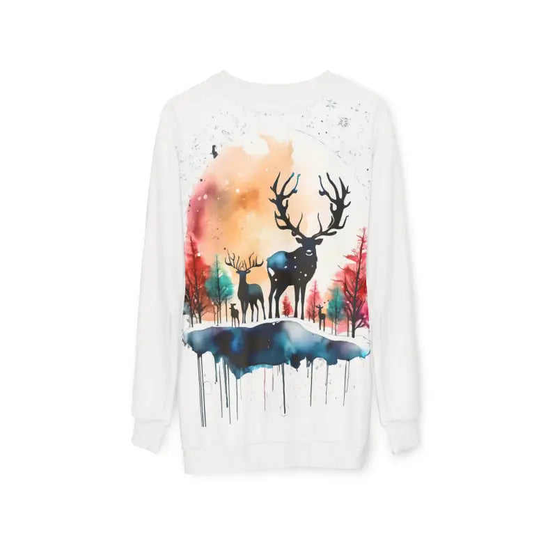 Rudolf Reindeer Christmas Sweatshirt - Holiday Party - DipaliZ