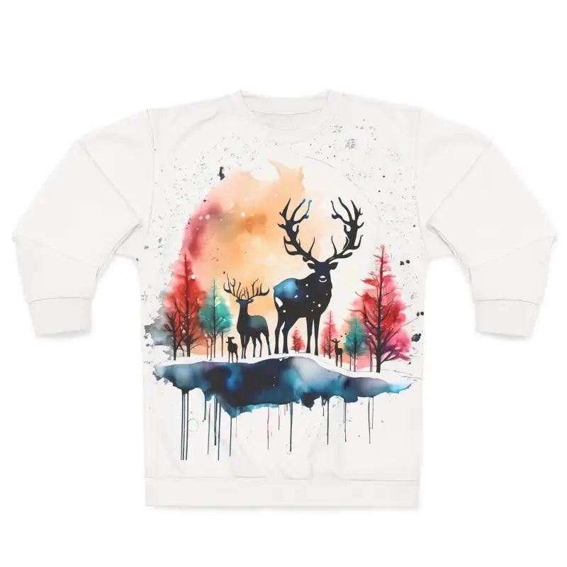 Rudolf Reindeer Christmas Sweatshirt - Holiday Party - DipaliZ