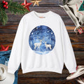Rudolf Christmas Sweatshirt - Colorful Holiday Crewneck - DipaliZ