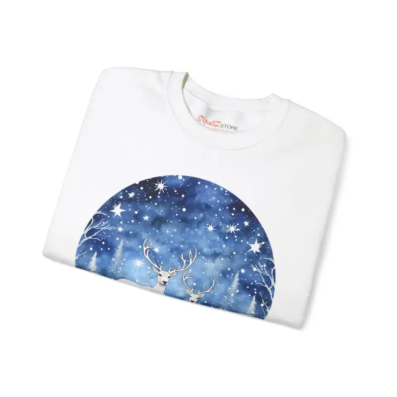 Rudolf Christmas Sweatshirt - Colorful Holiday Crewneck - DipaliZ