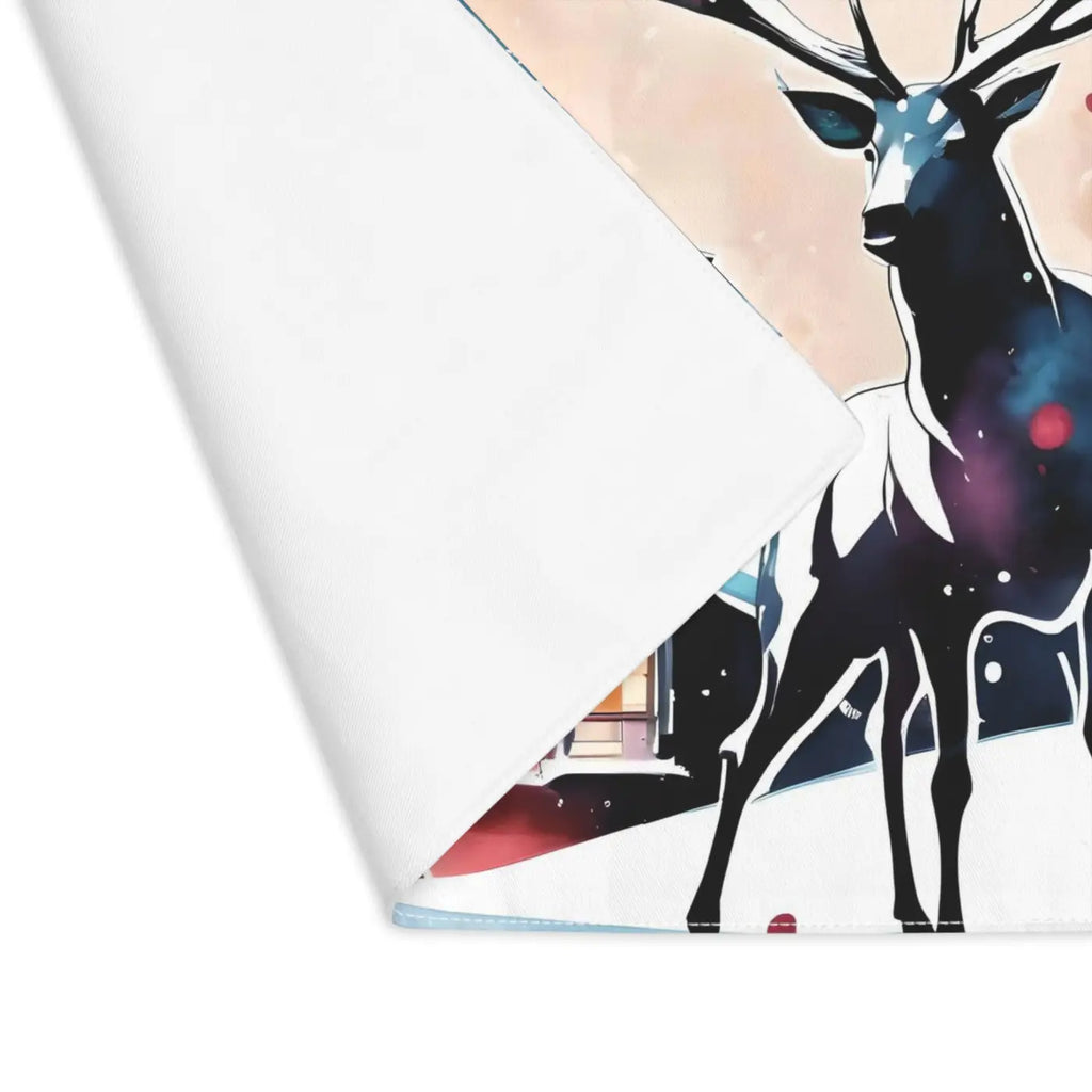 Rudolf Reindeer Placemat - Christmas Cabin Holiday Decor - DipaliZ