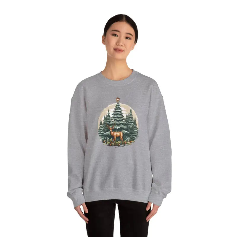 Rudolf Crewneck Sweatshirt - Holiday Gift for Her - DipaliZ