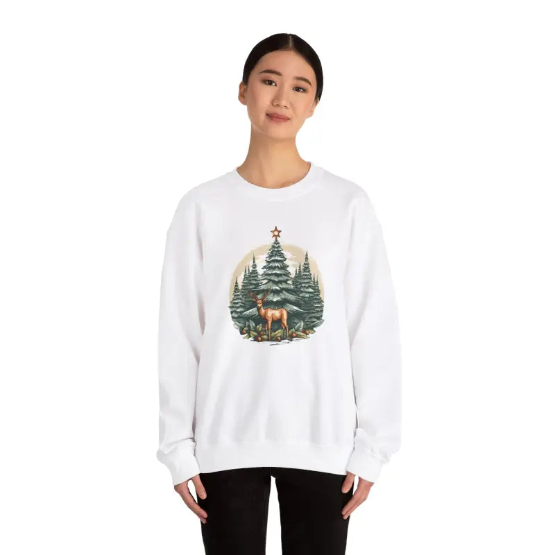 Rudolf Crewneck Sweatshirt - Holiday Gift for Her - DipaliZ