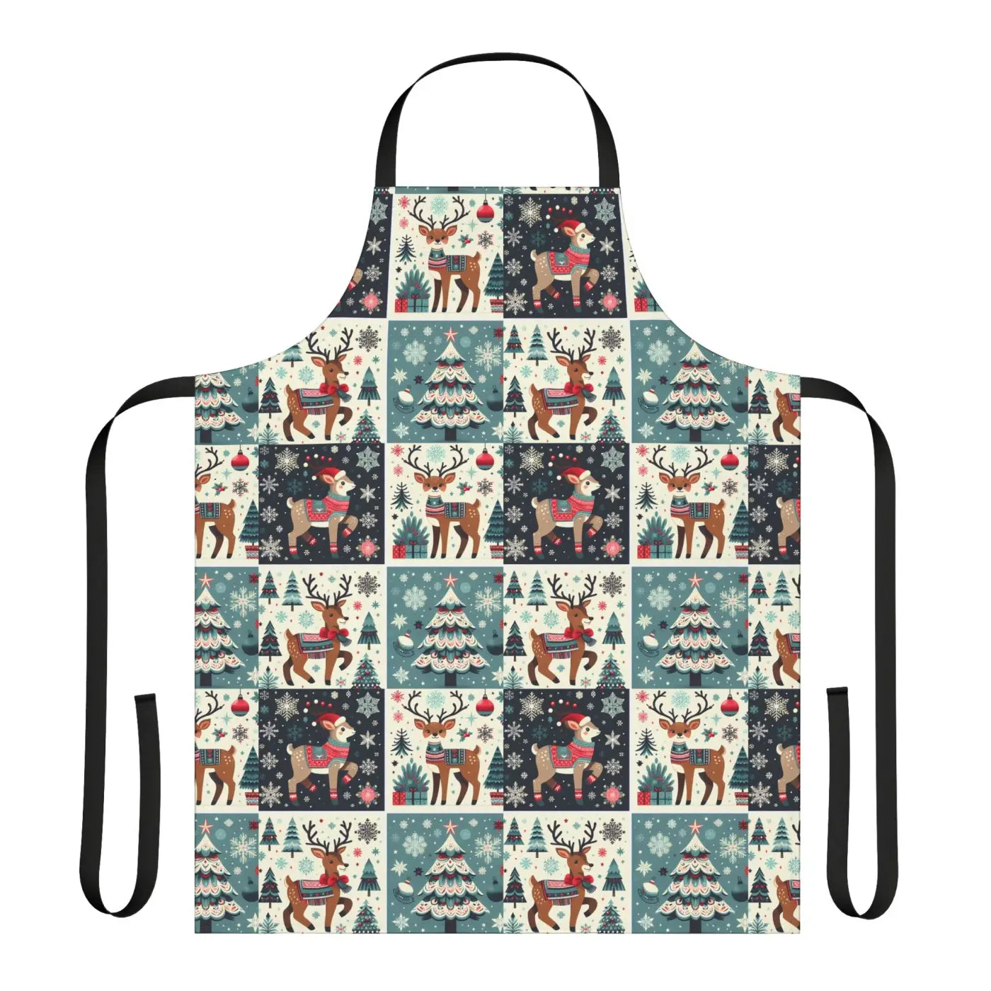 Reindeer Christmas Apron - Festive Holiday Kitchen Style - DipaliZ