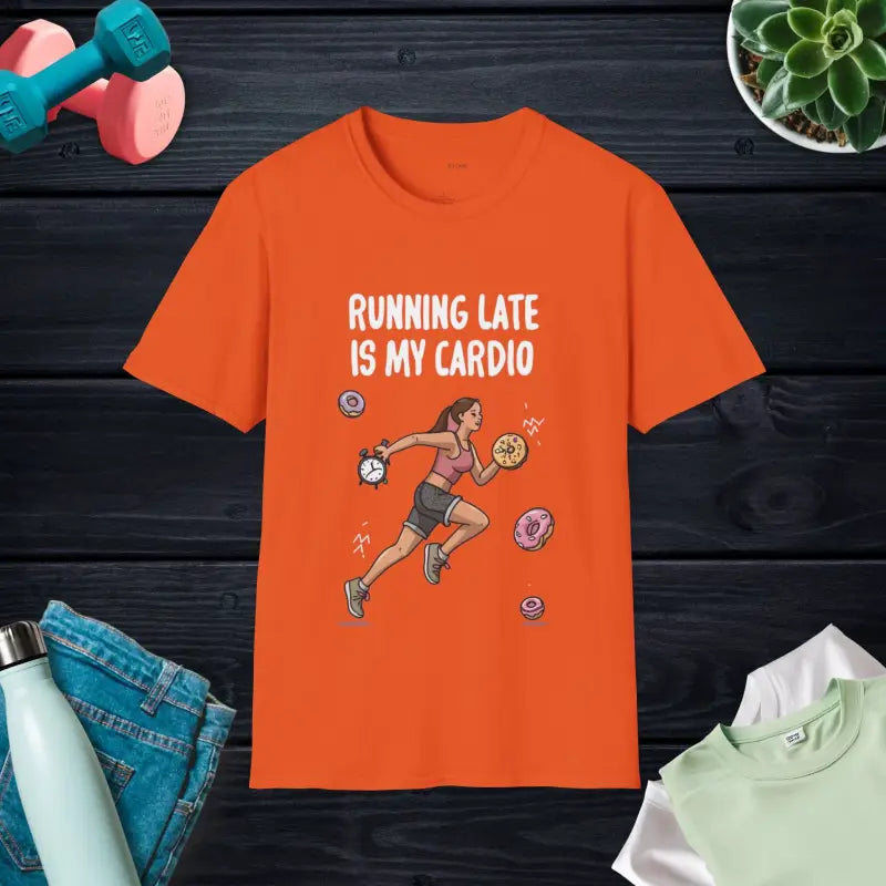 Unisex Tee - Running Late Is My Cardio Ultimate Comfort - DipaliZ