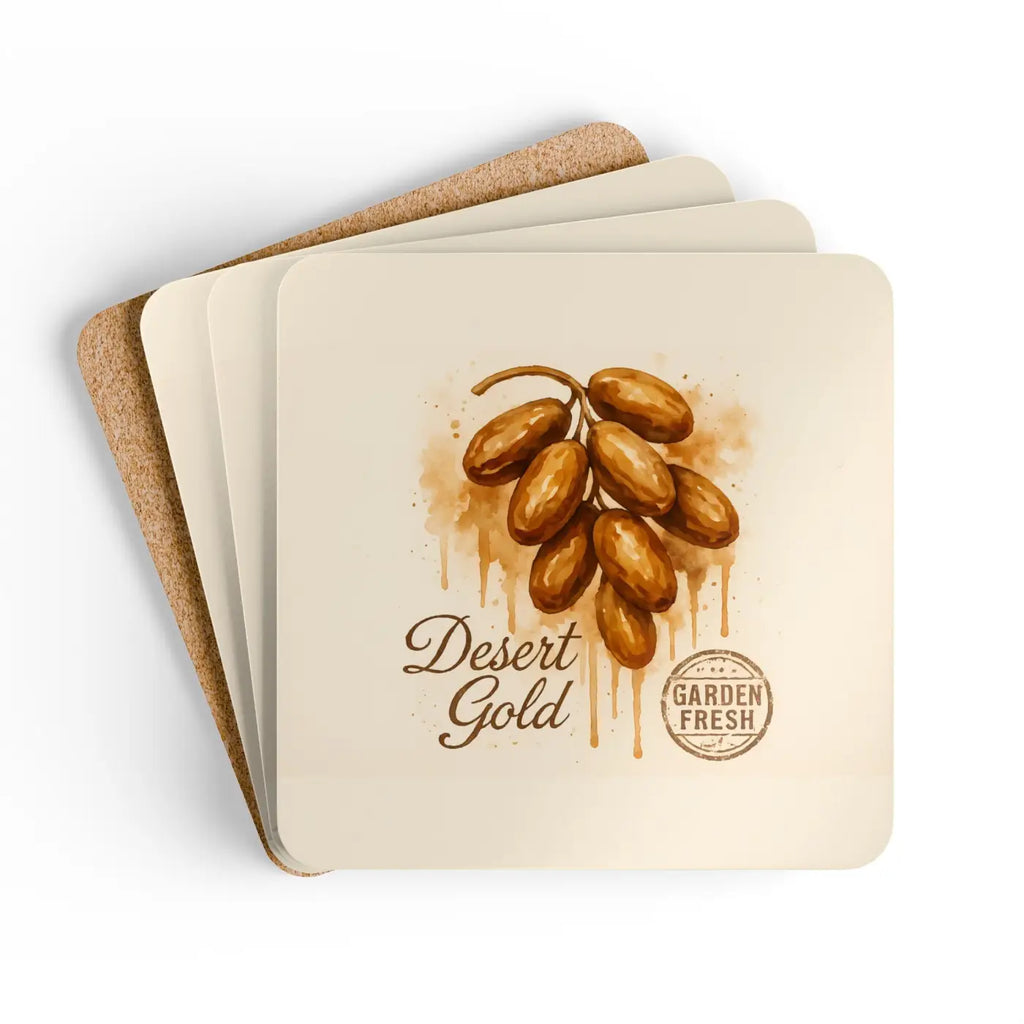Premium Rustic Cork Coaster Set - Vibrant Table Decor - DipaliZ
