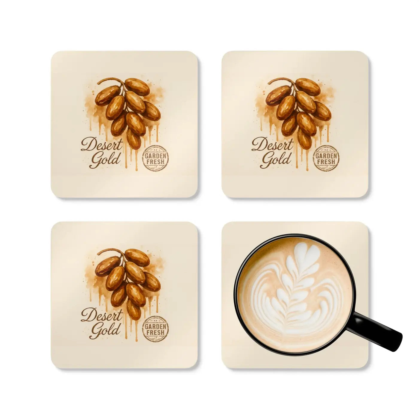Premium Rustic Cork Coaster Set - Vibrant Table Decor - DipaliZ
