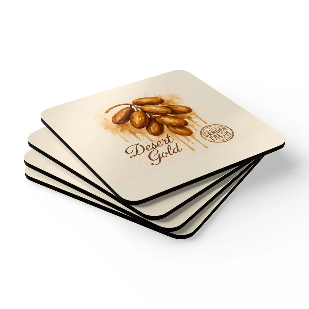 Premium Rustic Cork Coaster Set - Vibrant Table Decor - DipaliZ