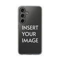 Custom Printed Clear Case for Samsung – Durable Polycarbonate & TPU Sides, Wireless Charging Compatible