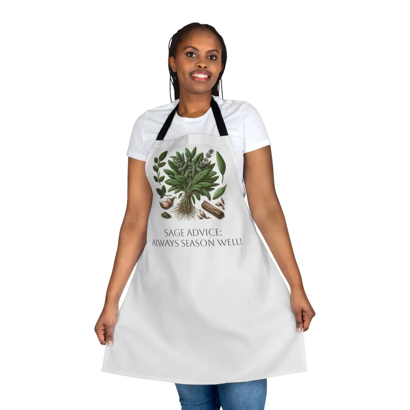 Sage Advice Apron - Tie-Back Closure Kitchen Style - DipaliZ