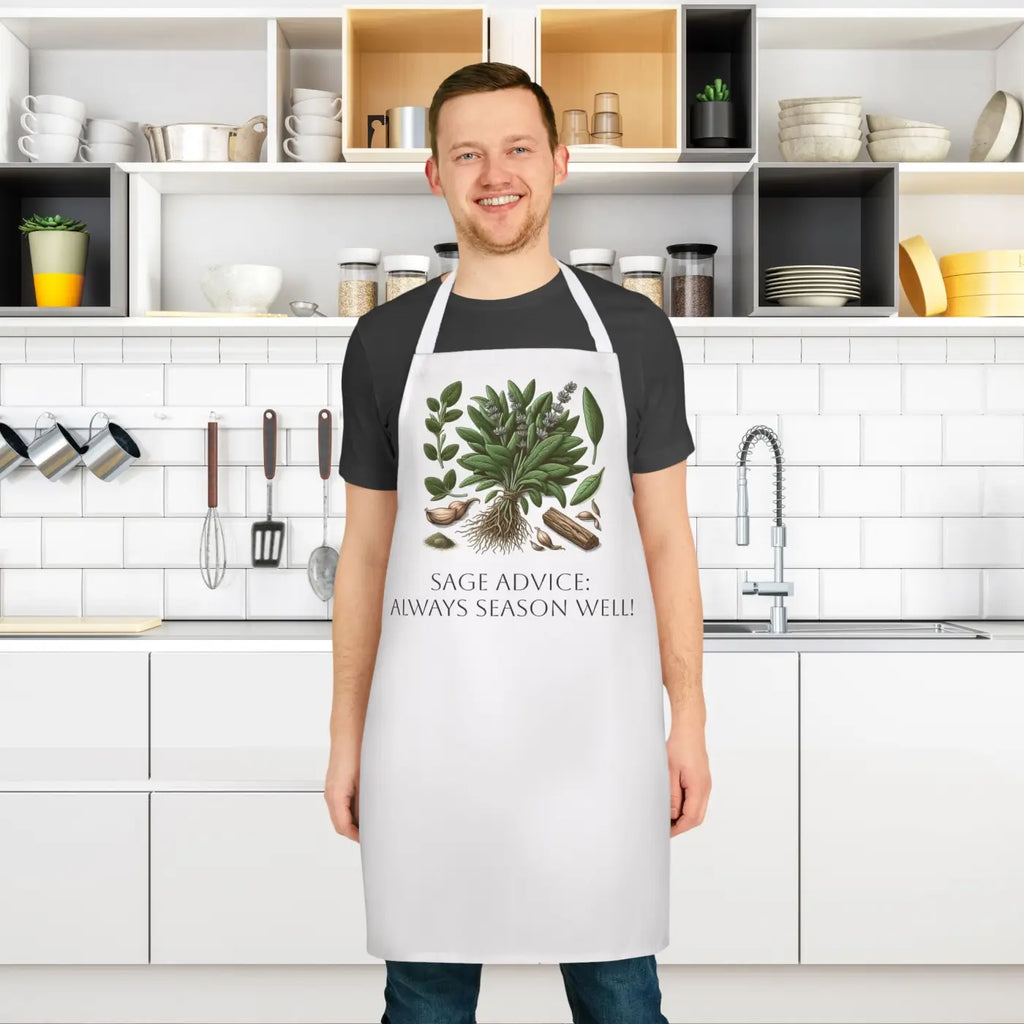 Sage Advice Apron - Tie-Back Closure Kitchen Style - DipaliZ
