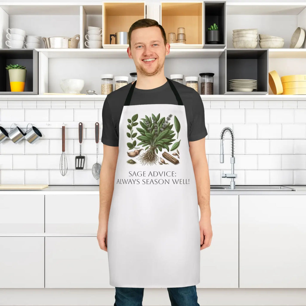 Sage Advice Apron - Tie-Back Closure Kitchen Style - DipaliZ