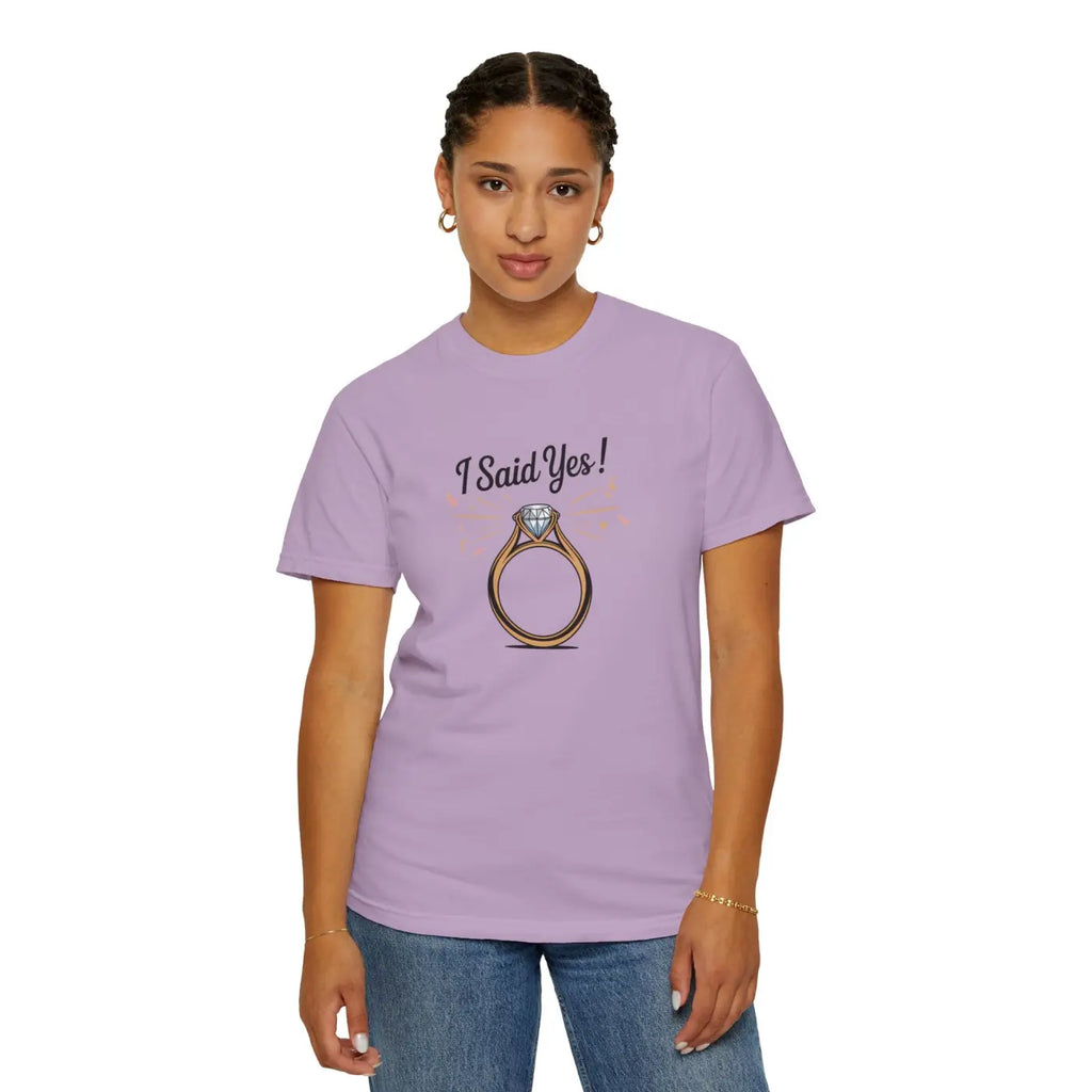 Unisex Wedding Tee - Just Said Yes Engagement - DipaliZ