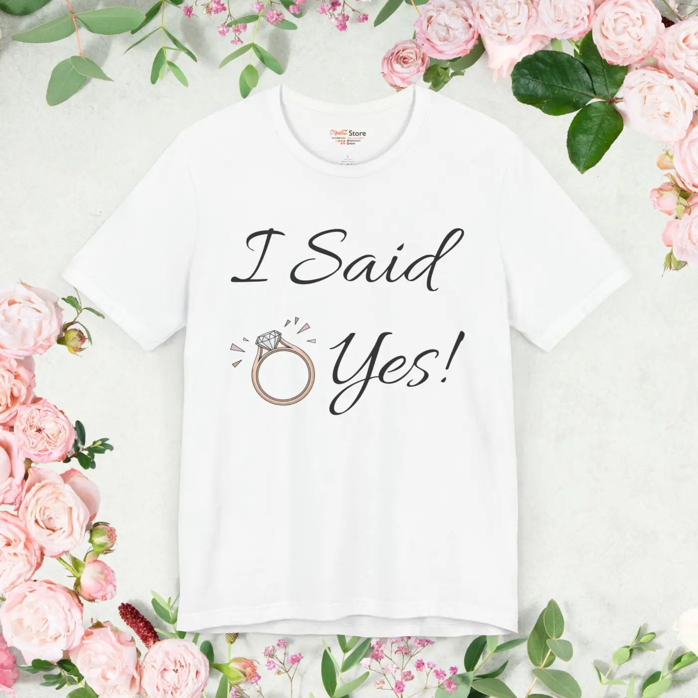 Bridal Short Sleeve Tee - Engagement Parties Gift - DipaliZ