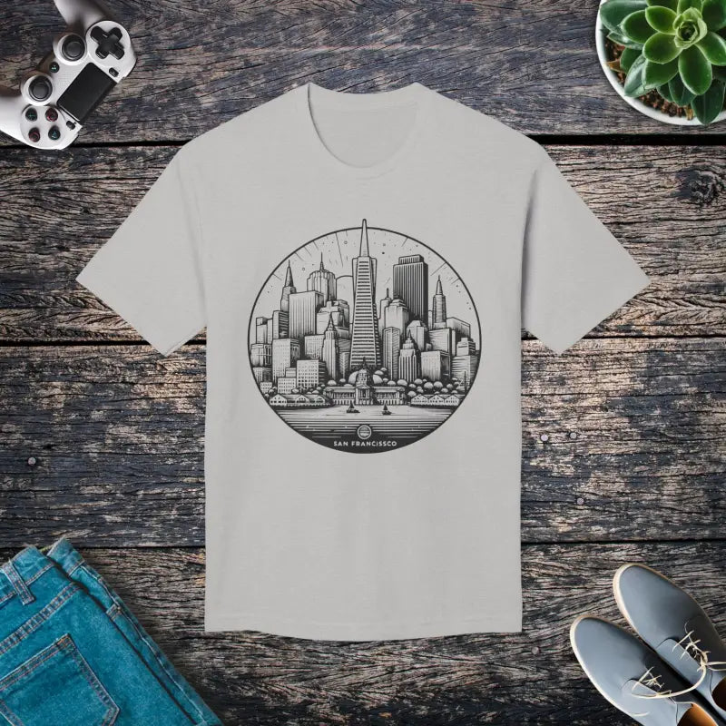 San Francisco City Skyline Cotton Tee - Urban Style - DipaliZ