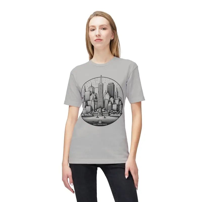 San Francisco City Skyline Cotton Tee - Urban Style - DipaliZ
