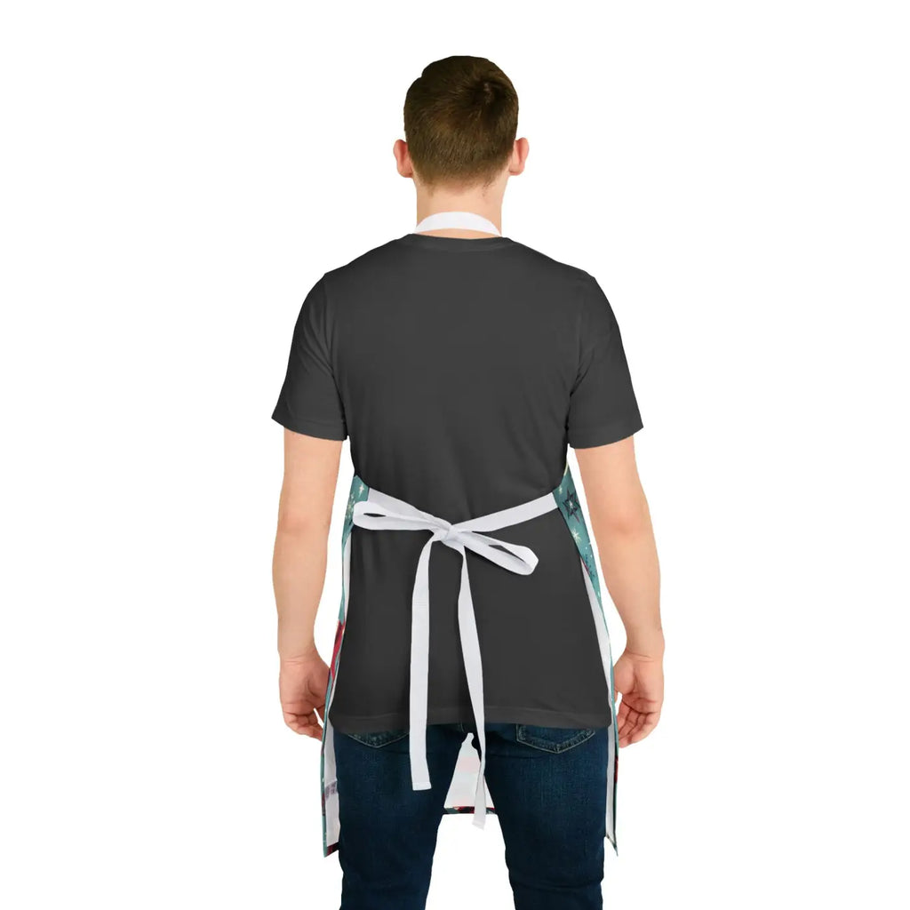 Festive Santa Claus Apron - Holiday Kitchen Essential - DipaliZ