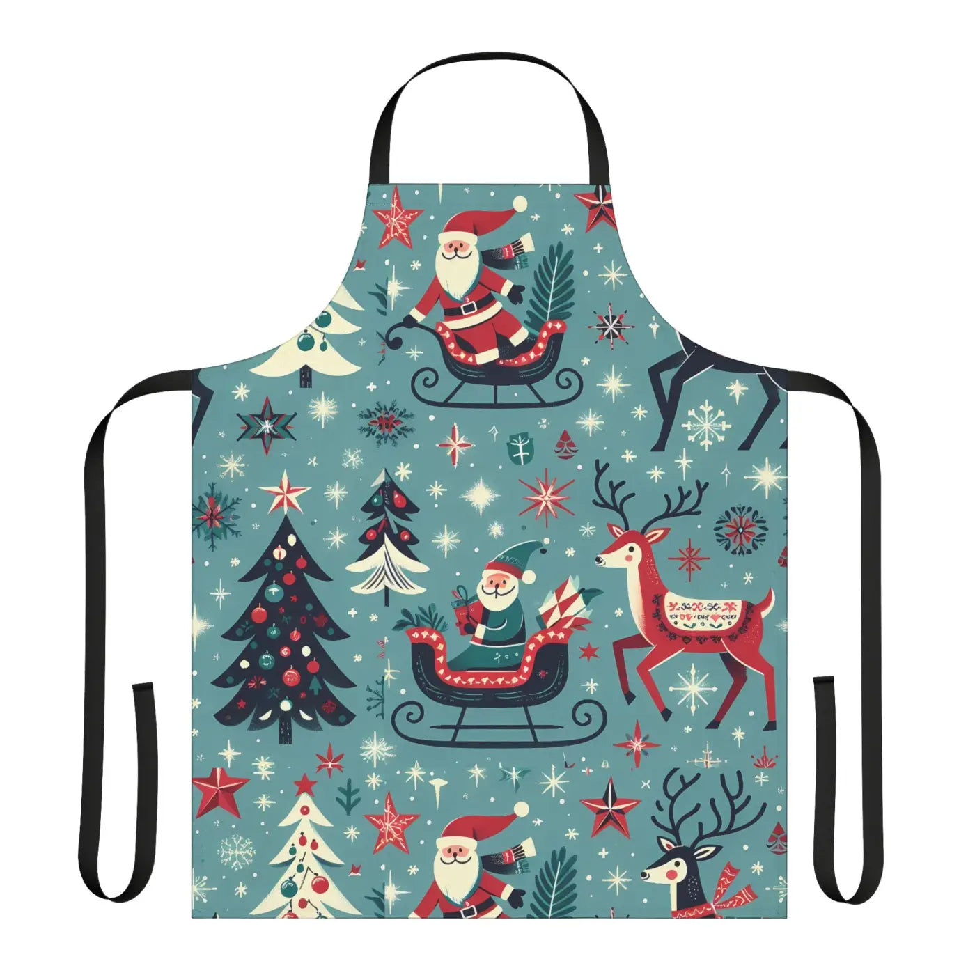 Festive Santa Claus Apron - Holiday Kitchen Essential - DipaliZ