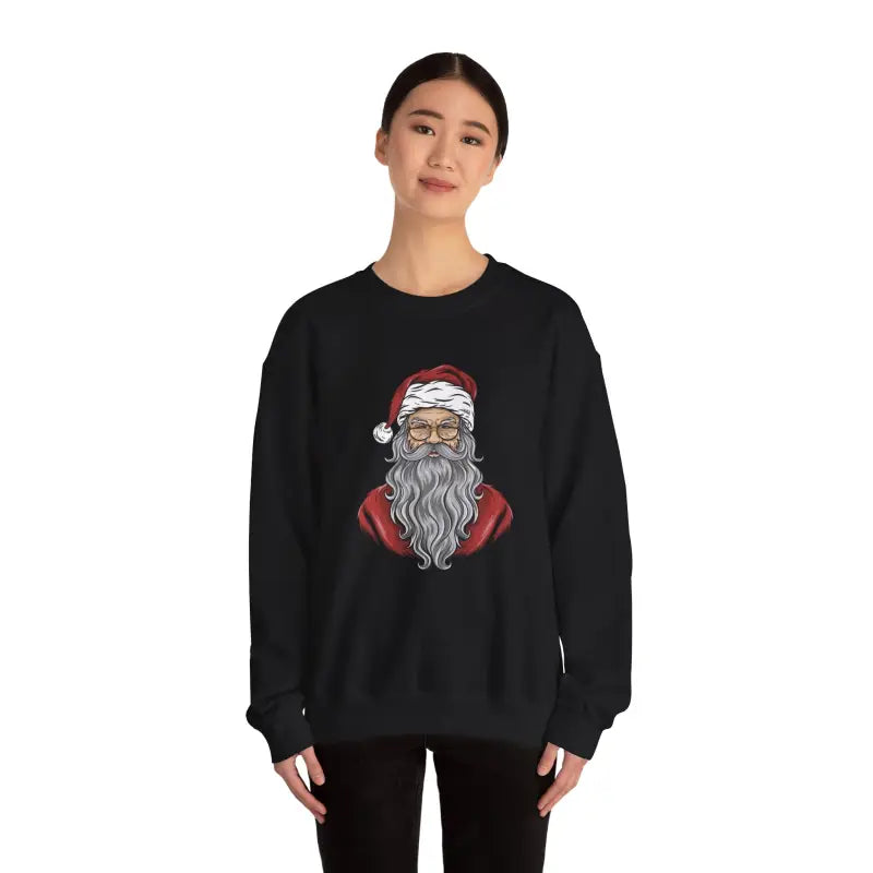 Festive Santa Claus Crewneck Sweatshirt - Holiday Apparel - DipaliZ