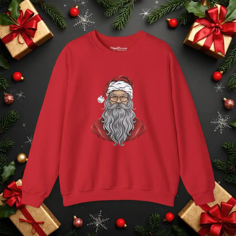 Festive Santa Claus Crewneck Sweatshirt - Holiday Apparel - DipaliZ
