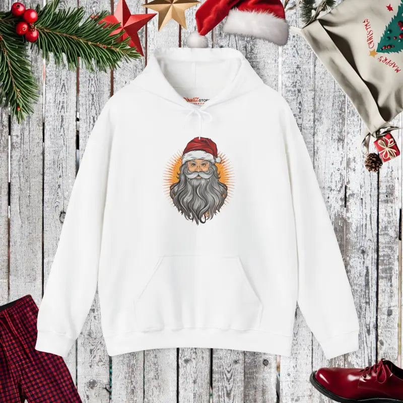 Festive Santa Claus Hooded Sweatshirt - Christmas Plush - DipaliZ
