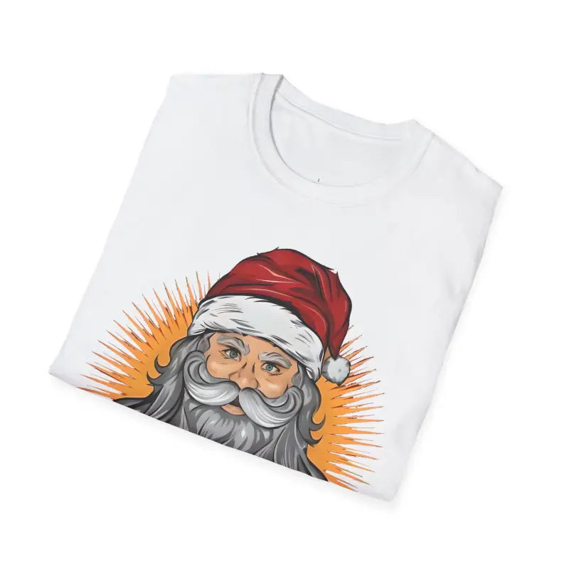 Santa Claus Unisex Softstyle T Shirt - Christmas Cotton Tee - DipaliZ