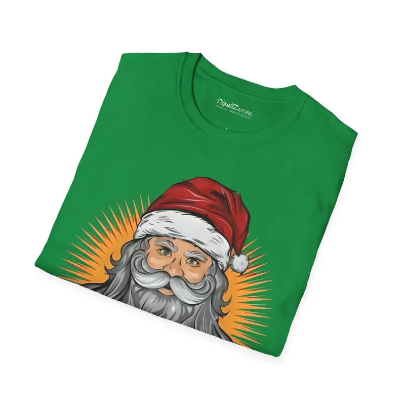 Santa Claus Unisex Softstyle T Shirt - Christmas Cotton Tee - DipaliZ